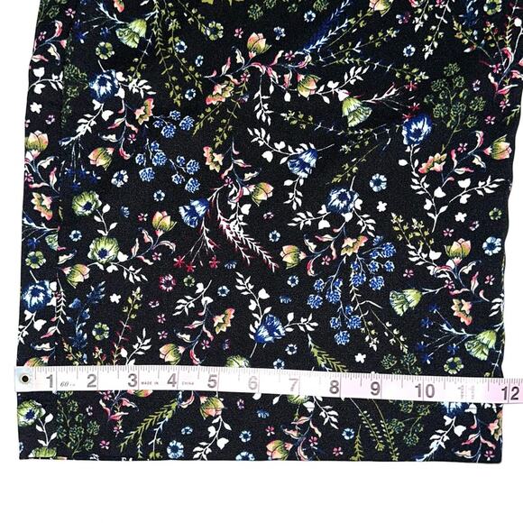DR2 by Daniel Rainn Floral Wide Leg Cropped High Waisted Pants Size Large - Picture 15 of 15